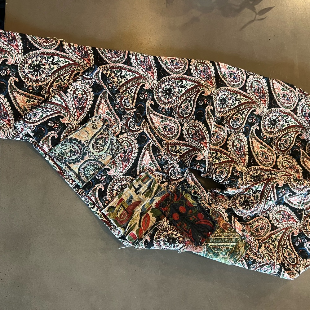 American Stitch Multicolor Patchwork Paisley Pants - image 9